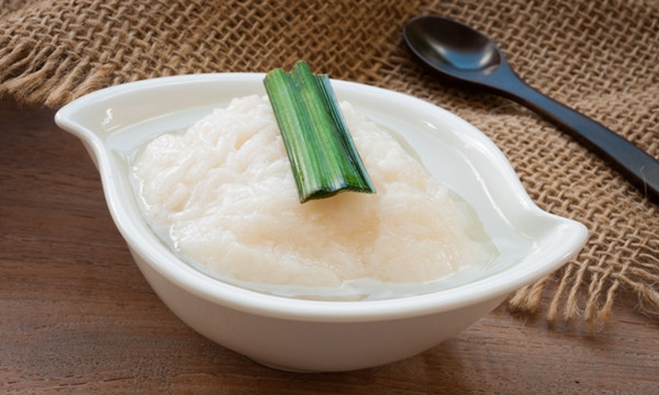 Kaomark, sweet fermented rice, a sweetmeat consisting of fermented glutinous rice